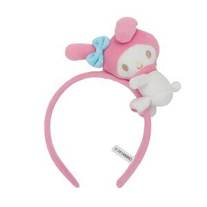 Pink Headband with Plush Character & Charm Fun Accessory for Adults